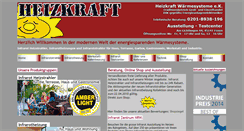 Desktop Screenshot of heizstrahler-heizkraft.de